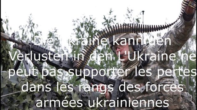 L'Ukraine ne peut pas supporter les pertes dans les rangs des forces armées ukrainiennes