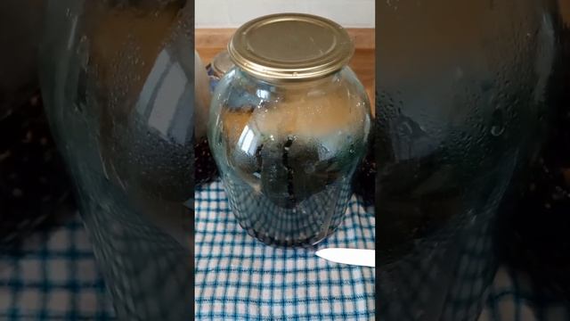 компот на зиму из чёрной смородины