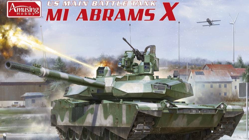 Распаковка Amusing Hobby 1 35 35A054 M1 Abrams X