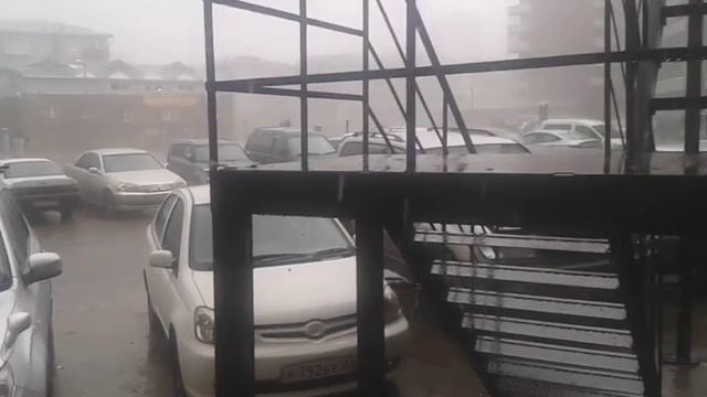 Ливень и град в Улан-Удэ 22 августа