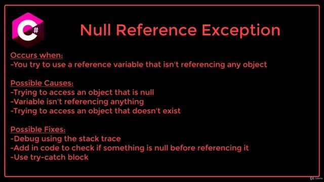 5. Null Reference Exception