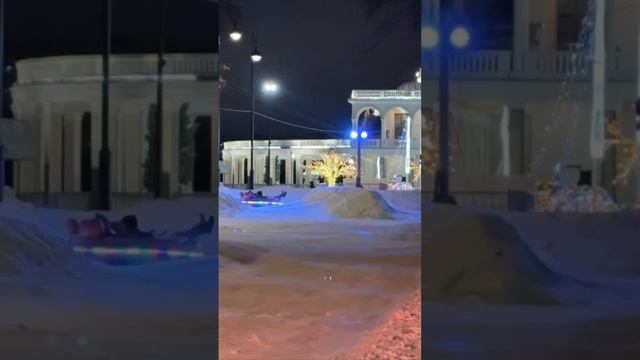 На Северном речном вокзале можно бесплатно покататься на электротюбинге.