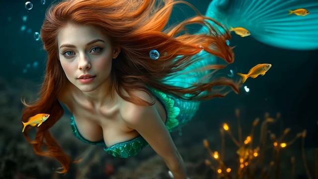 Under the sea ｜ AI Cute Mermaid Fantasy