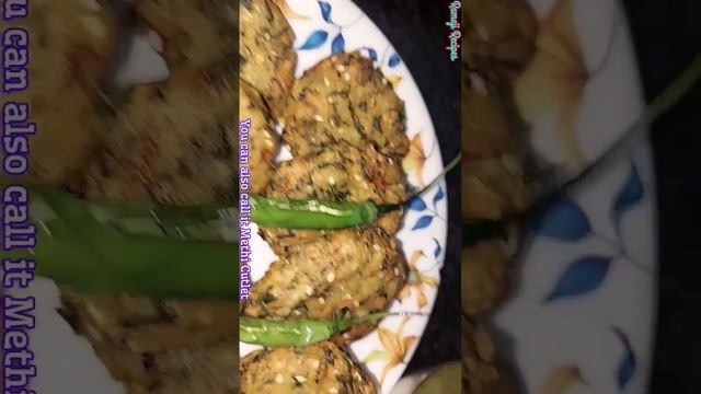 Methi Ke Majedar Cutlet Recipe #food #recipe #indianrecipes #shorts