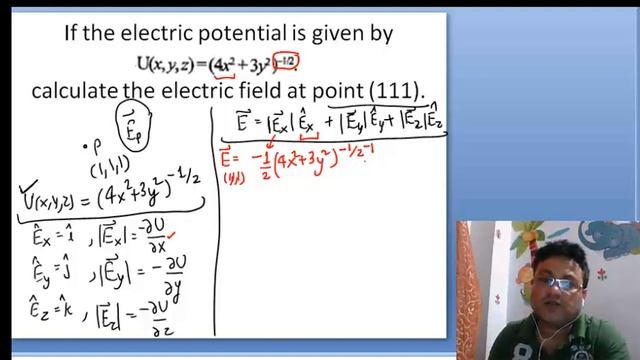 Numerical on Electric field from Potential 01