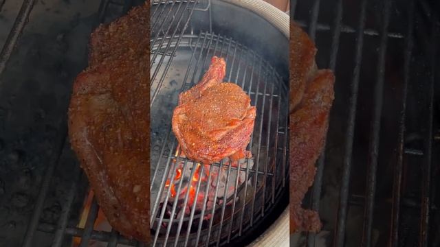 Bone in Ribeye on the Kamado Joe! #kamadojoe #steak #ribeye