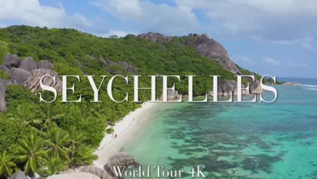 FLYING OVER SEYCHELLES (4K UHD) - Relaxing Music Along With Beautiful Nature Videos - 4K Video Ultra