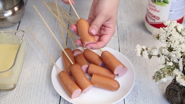This recipe has driven the Internet crazy! The most delicious sausages! Corn dog recipe