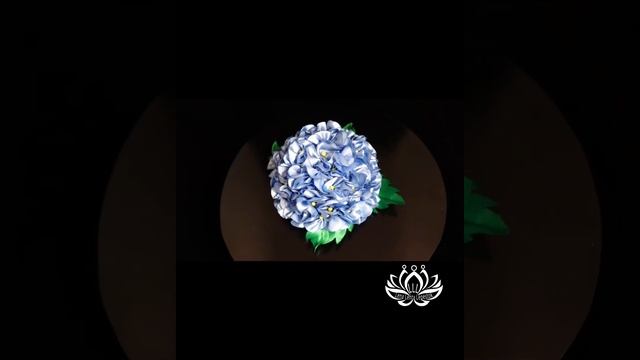 LLL-LenaLentaLepestok. Канзаши на волосы Ваши. Заколка для волос Гортензия