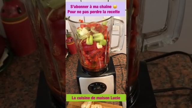 #shorts Recette facile du Gaspacho. Recette facile et rapide.