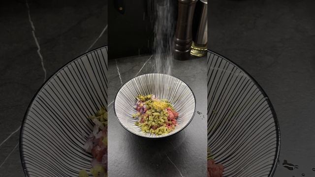 Beef tartare #short #food #foodshorts #beef #tartare #recipe #easy #homemade