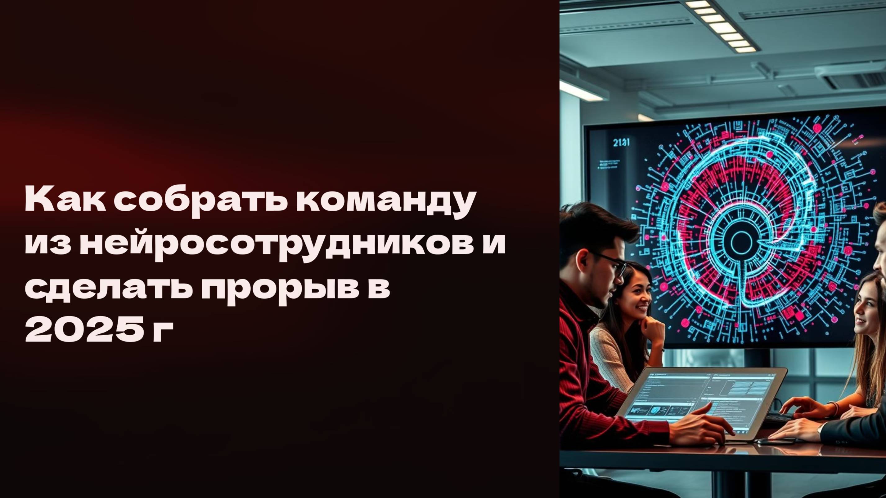 КАК СОБРАТЬ КОМАНДУ ИЗ НЕЙРОСОТРУДНИКОВ И СДЕЛАТЬ ПРОРЫВ В 2025г.