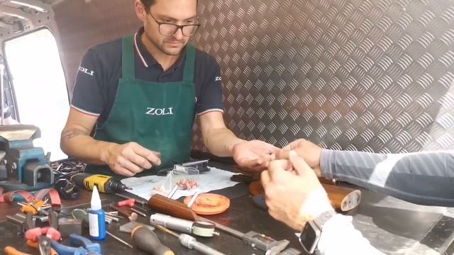 Обслуживание ружья Zoli Мастером из Италии
