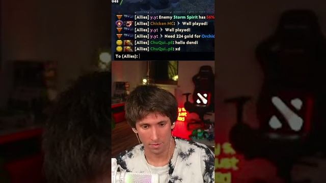 Hello, Dendi! #dendi #dota #twitch