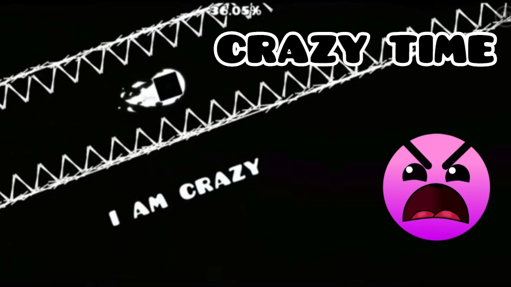 проходим Crazy Time (geometry dash оригинал из браузера)