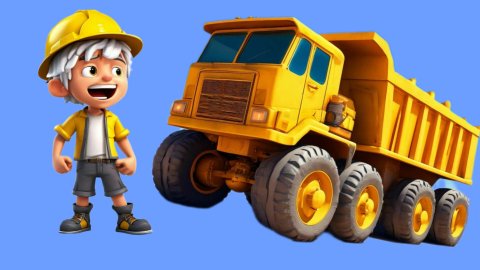 Песенка про водителя САМОСВАЛА для малышей | Песенка про машинки | Мультики про машинки