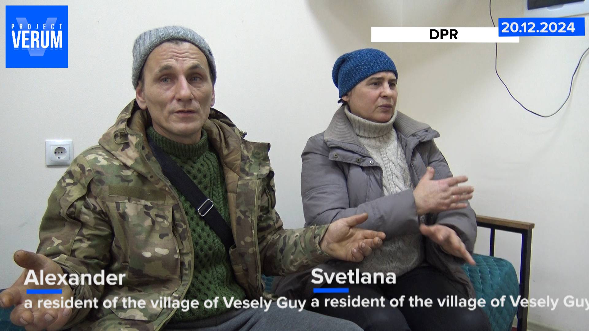 Residents of recently liberated territories shared their memories of how they were shot at