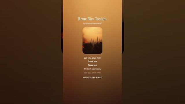 Rome Dies Tonight