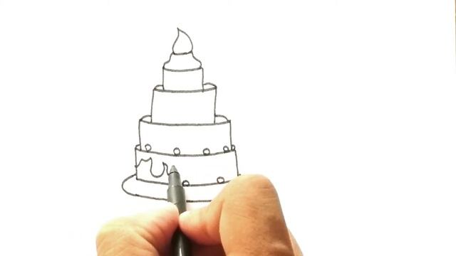 Bolalar uchun Kek rasm chizish/Drawing Cake for children/Рисование Кекс для детей