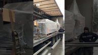 Shipping chocolate enrober line شحن خط تغطيس الشوكولاتة#shorts
