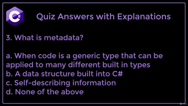 5. Quiz Answers with Explanations