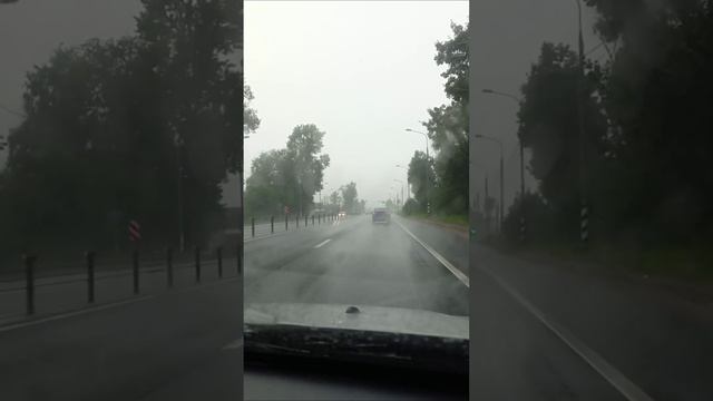Сюрпризы погоды по дороге на дачу.