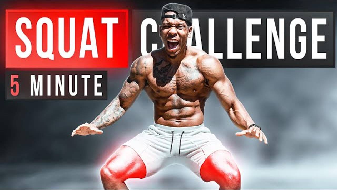 HARDEST 5 MINUTE SQUAT WORKOUT EVER(NO EQUIPMENT) - BullyJuice