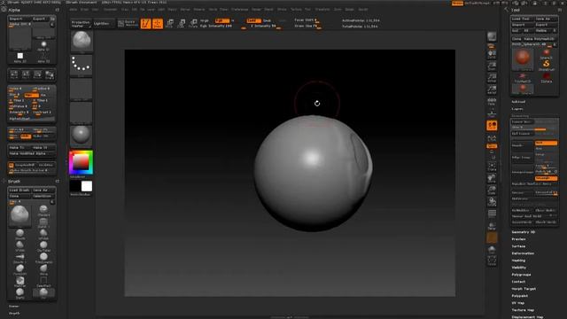 Знакомство с Zbrush Урок 4 Инструмент Alpha 720p