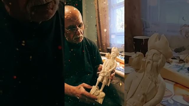 Пират,резьба по дереву.