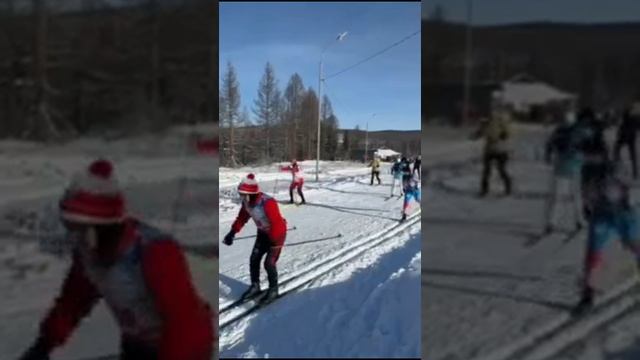 07 01 2025г ст Тайга РТ  Рождественские гонки Общий старт Классический стиль