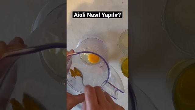 1 Dakikada Aioli Nasıl Yapılır? #shorts #aioli #sos #pratikyemektarifleri