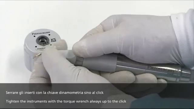 Обучающее видео - как зафиксировать насадку на наконечнике| PIEZOSURGERY® touch