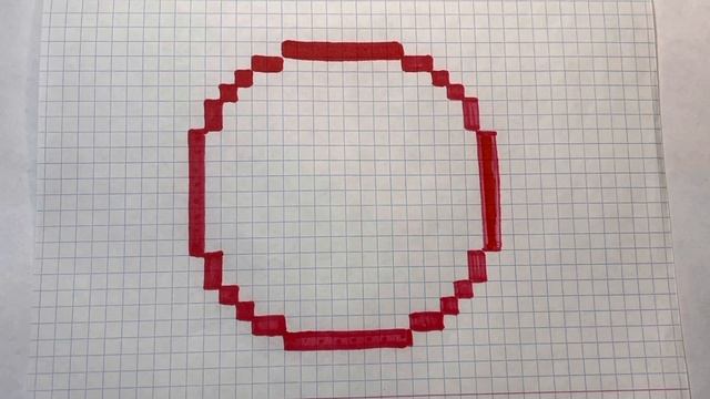 Как нарисовать сердечки по клеточкам