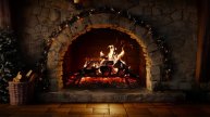 Уютный Камин: Вечер у Очага | Атмосфера Потрескивающего Огня с Горящими Дровами