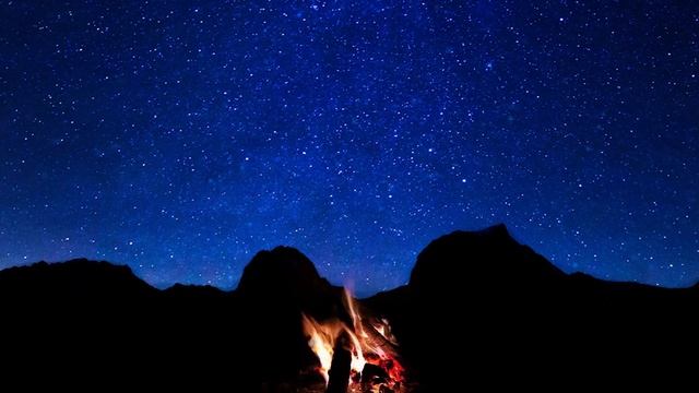1 HR Bilateral Music Therapy Session | Anxiety, PTSD, Stress | Campfire Stream Nature Sounds | EMDR