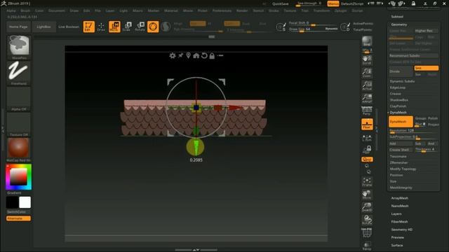 Zbrush 2019 как сделать альфы и текстуры (720p)