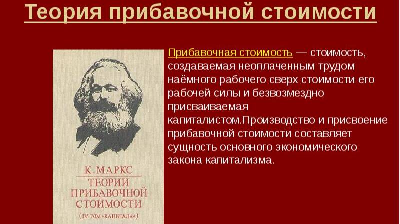 2025-01-08 Карл Маркс. Горе от ума. Прибавочная стоимость