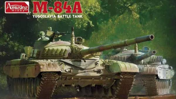 Распаковка Amusing Hobby 1 35 35A045 Yugoslavia Battle Tank M-84A