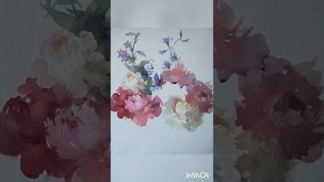 Букет с пионами.