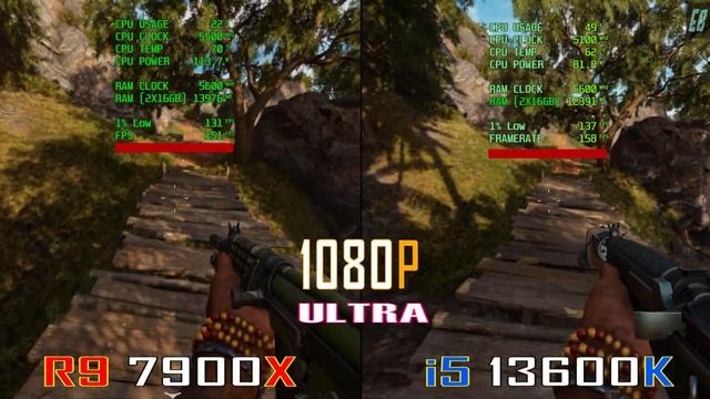 INTEL i5 13600K vs RYZEN 9 7900X // PC GAMES BENCHMARK TEST //