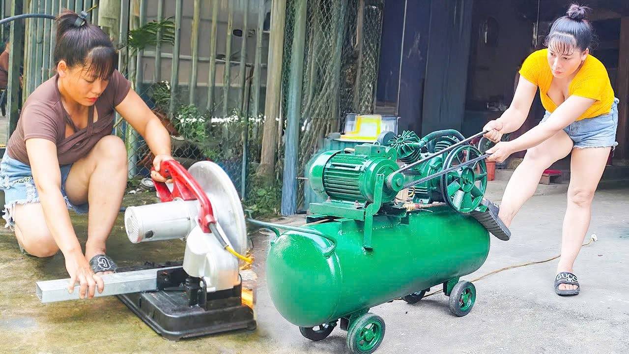 Гениальная девочка восстанавливает гигантский колесный погрузчик KOMATSU