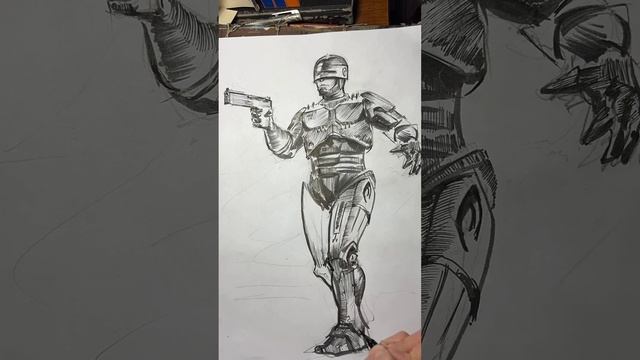Рисуем робокопа, день 109.
