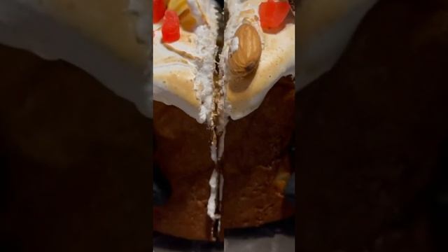 Невероятный кулич + солёная карамель!Хотели бы попробовать? #shorts #кулич