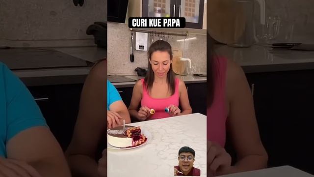 CURI KUE PAPA⁉️ #cake #funny #food #comedy #dubbing #shorts