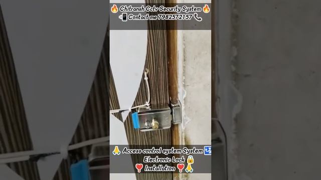 Access control 🛂 system Installation, Electronic lock 🔐(Moti bagh #accesscontrol #hawkvision#vairal