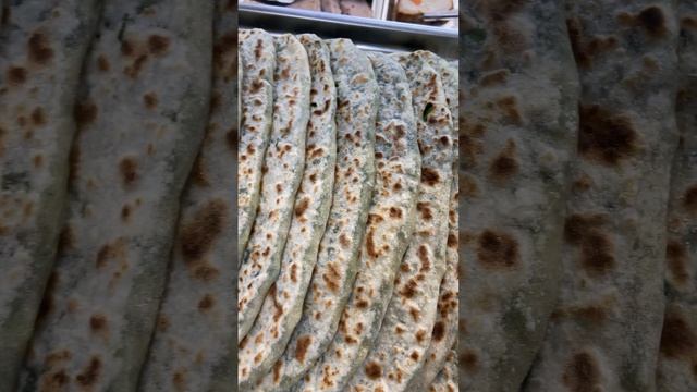 Кутабы с маслом и зеленью #food #bread