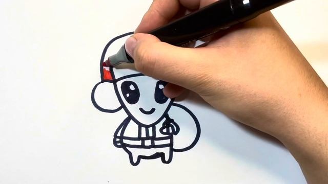 Как нарисовать инопланетянина