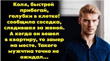 Соседка позвонила и сообщила, что жена попалась А когда муж прибежал домой