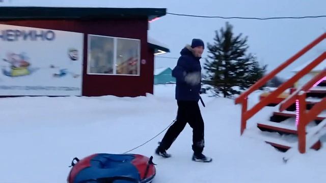 Покатушки на ватрушке д.Печерино 1
