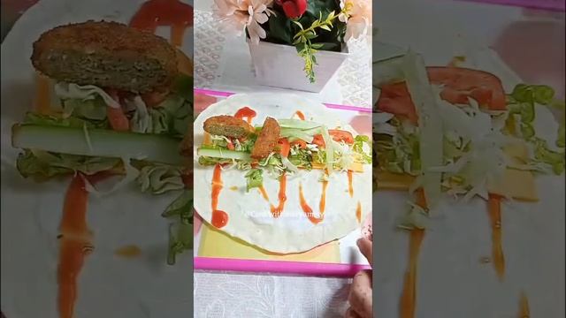 Cheesy Chicken Nuggets Wrap Recipe #shorts #youtubeshorts #shortvideo #cheese #chicken #recipe #eas